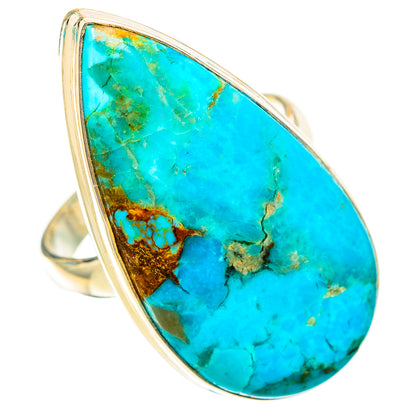 Peruvian Chrysocolla Rings handcrafted by Ana Silver Co - RING117968 - Photo 2