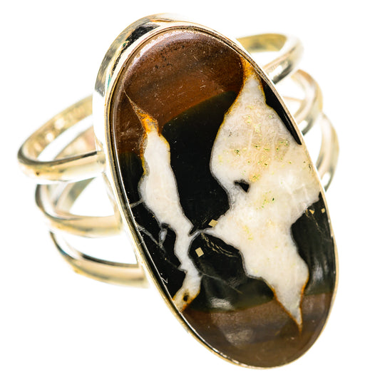 Peanut Wood Jasper Rings handcrafted by Ana Silver Co - RING117973 - Photo 2
