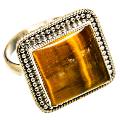 Tiger Eye Rings handcrafted by Ana Silver Co - RING117974 - Photo 2