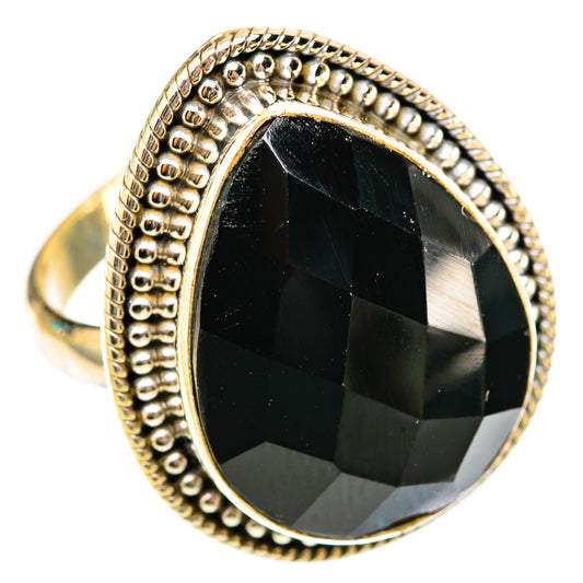 Black Onyx Rings handcrafted by Ana Silver Co - RING117979 - Photo 2