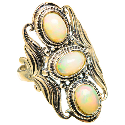 Ethiopian Opal Rings handcrafted by Ana Silver Co - RING117990 - Photo 2