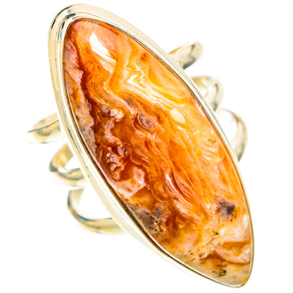 Plume Agate Rings handcrafted by Ana Silver Co - RING117994 - Photo 2