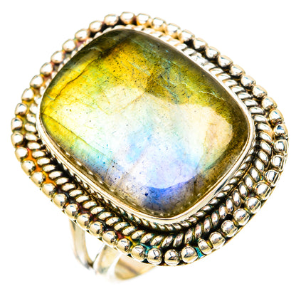 Labradorite Rings handcrafted by Ana Silver Co - RING117998 - Photo 2