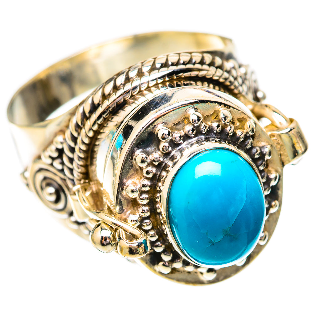 Sleeping Beauty Turquoise Rings handcrafted by Ana Silver Co - RING117999 - Photo 2