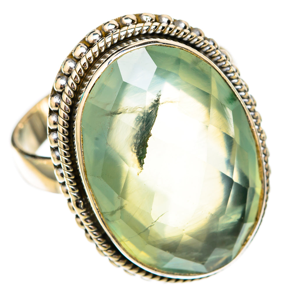 Prehnite Rings handcrafted by Ana Silver Co - RING118005 - Photo 2