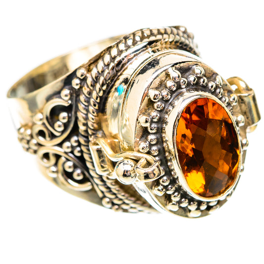Mandarin Citrine Rings handcrafted by Ana Silver Co - RING118006 - Photo 2