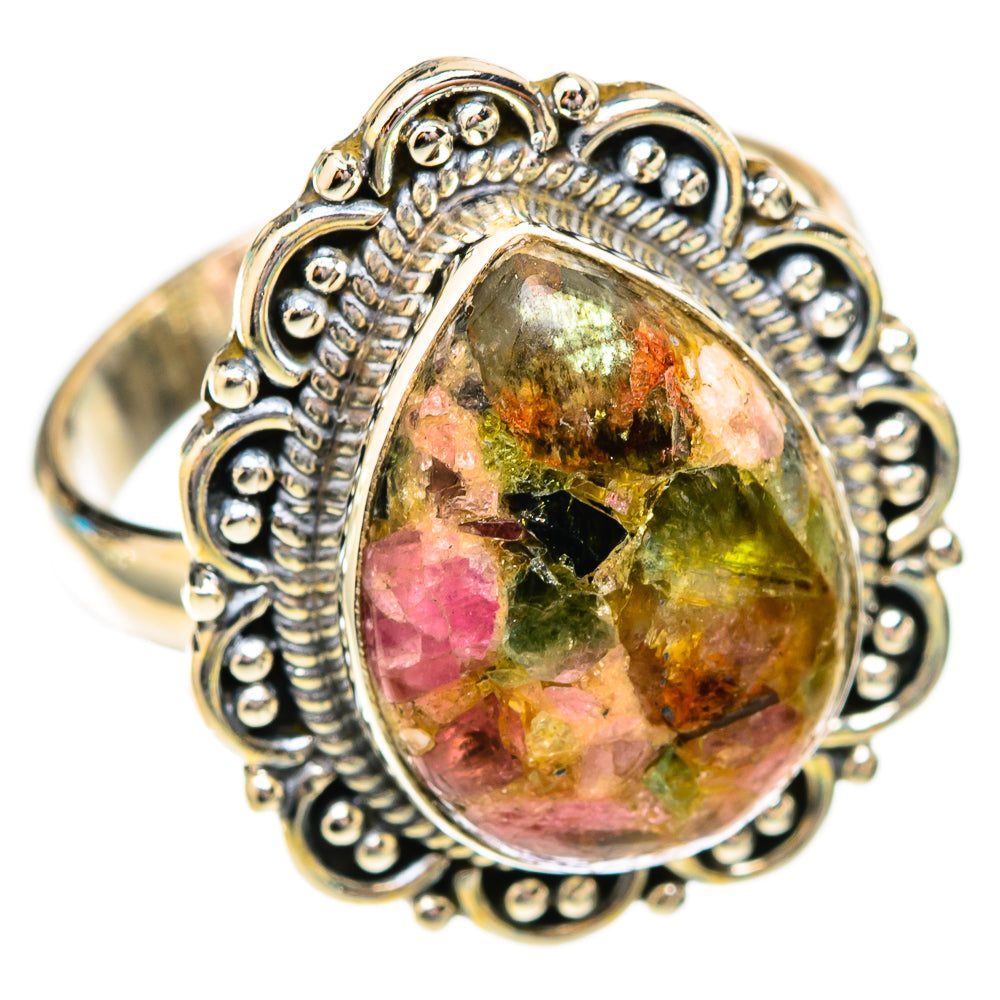Tourmaline Rings handcrafted by Ana Silver Co - RING118008 - Photo 2