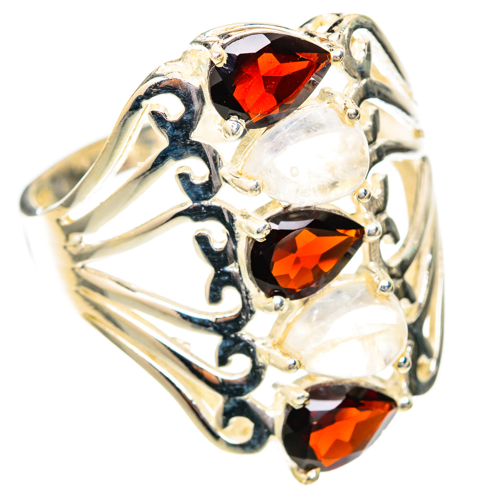 Garnet Rings handcrafted by Ana Silver Co - RING118009 - Photo 2