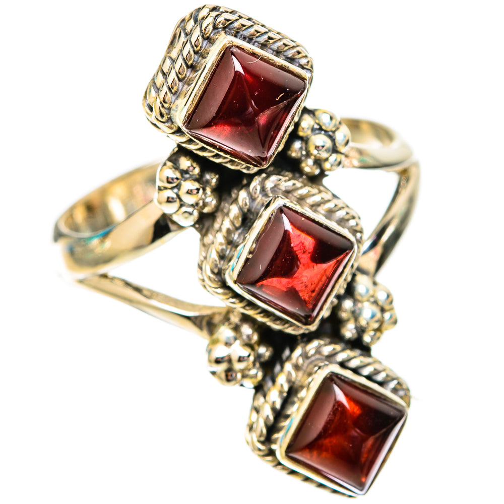 Garnet Rings handcrafted by Ana Silver Co - RING118010 - Photo 2
