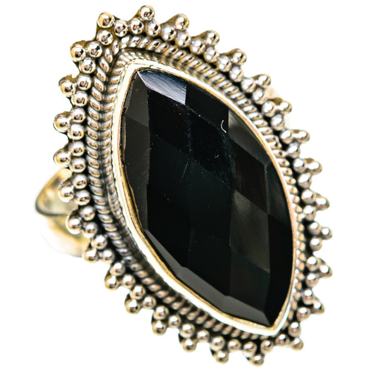 Black Onyx Rings handcrafted by Ana Silver Co - RING118015 - Photo 2