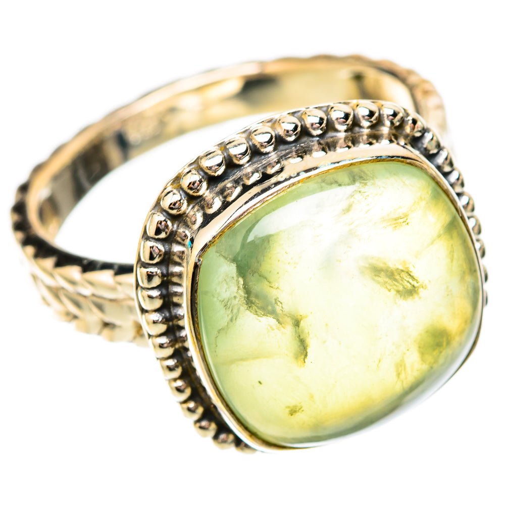 Prehnite Rings handcrafted by Ana Silver Co - RING118026 - Photo 2