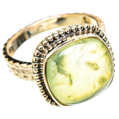 Prehnite Rings handcrafted by Ana Silver Co - RING118026 - Photo 2