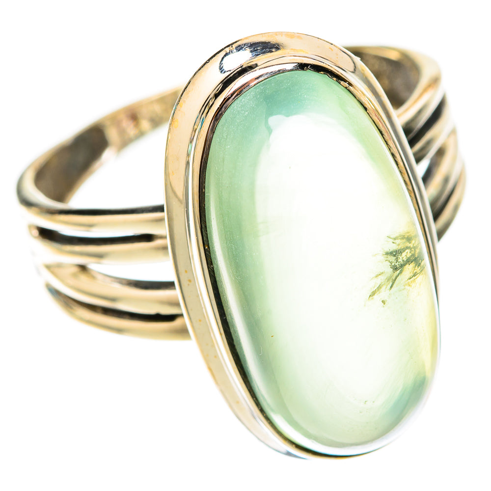 Prehnite Rings handcrafted by Ana Silver Co - RING118027 - Photo 2