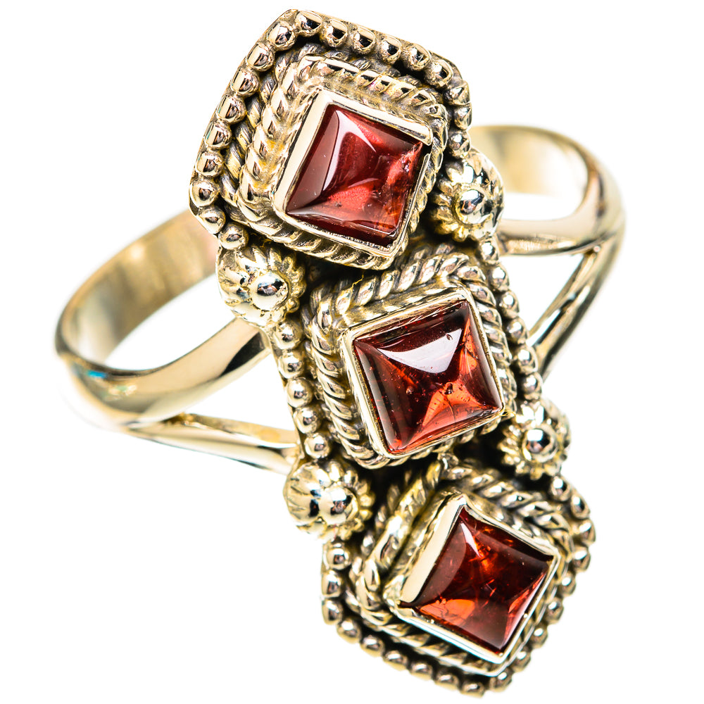 Garnet Rings handcrafted by Ana Silver Co - RING118032 - Photo 2