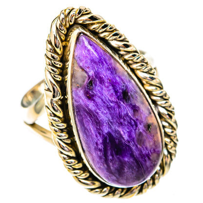 Charoite Rings handcrafted by Ana Silver Co - RING118035 - Photo 2