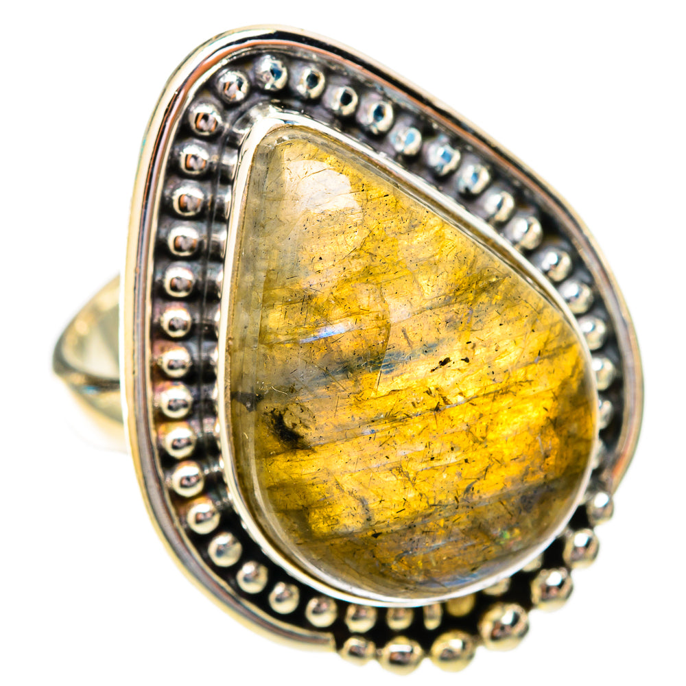 Labradorite Rings handcrafted by Ana Silver Co - RING118043 - Photo 2