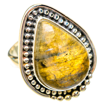 Labradorite Rings handcrafted by Ana Silver Co - RING118043 - Photo 2