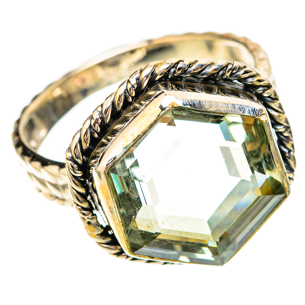 Green Amethyst Rings handcrafted by Ana Silver Co - RING118046 - Photo 2
