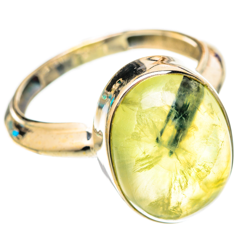 Prehnite Rings handcrafted by Ana Silver Co - RING118047 - Photo 2