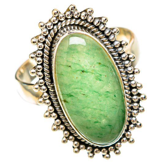 Green Aventurine Rings handcrafted by Ana Silver Co - RING118049 - Photo 2