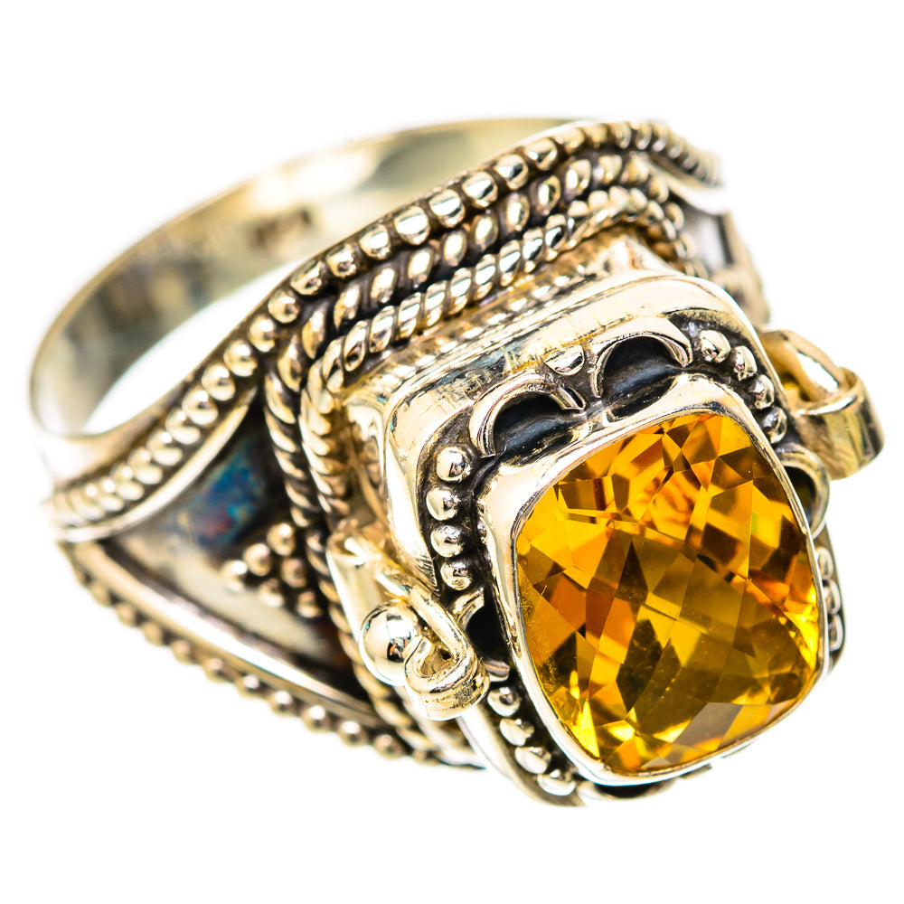 Citrine Rings handcrafted by Ana Silver Co - RING118050 - Photo 2