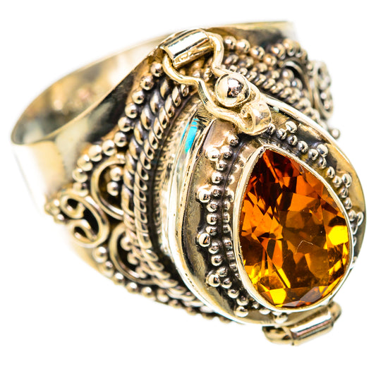 Mandarin Citrine Rings handcrafted by Ana Silver Co - RING118051 - Photo 2