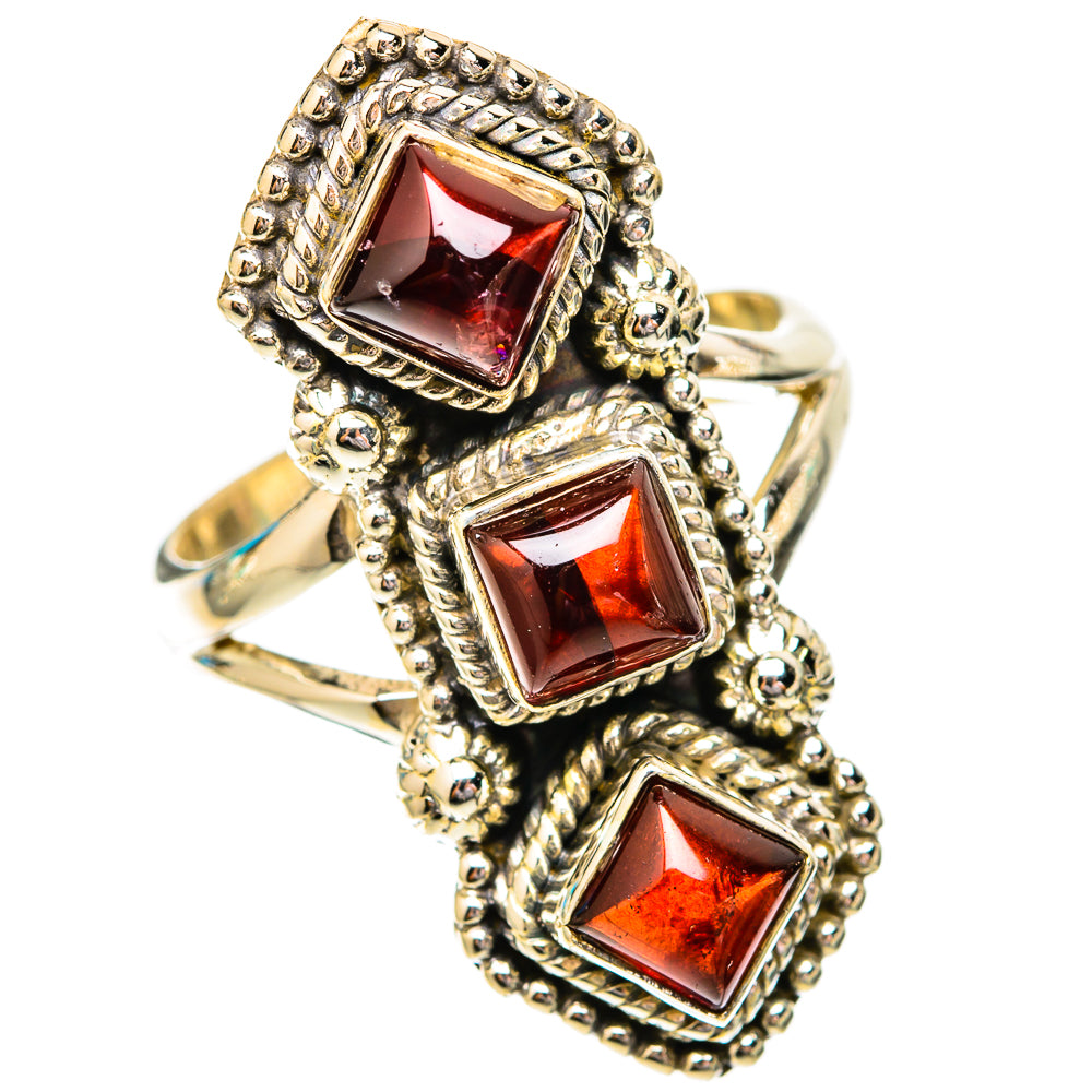 Garnet Rings handcrafted by Ana Silver Co - RING118053 - Photo 2
