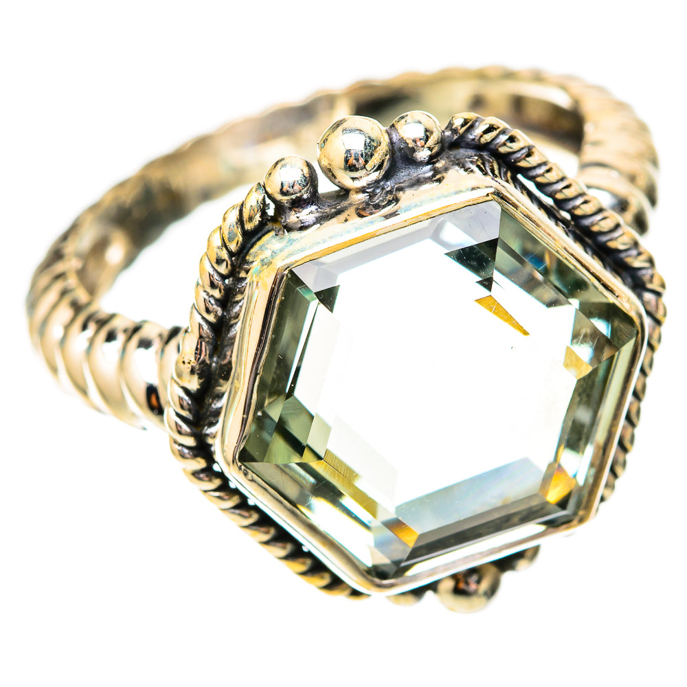 Green Amethyst Rings handcrafted by Ana Silver Co - RING118067 - Photo 2