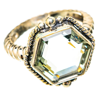 Green Amethyst Rings handcrafted by Ana Silver Co - RING118067 - Photo 2