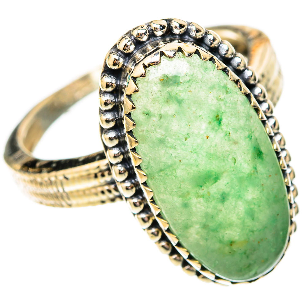 Green Aventurine Rings handcrafted by Ana Silver Co - RING118089 - Photo 2
