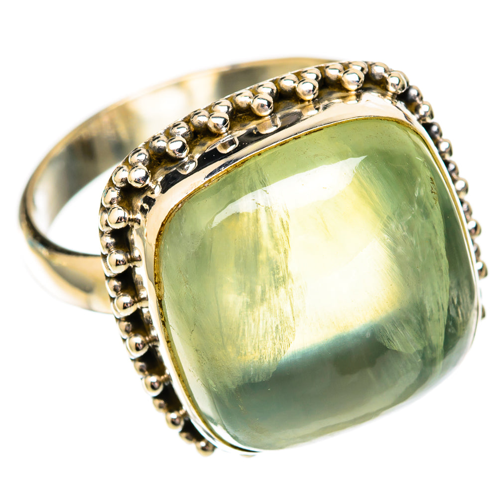 Prehnite Rings handcrafted by Ana Silver Co - RING118090 - Photo 2
