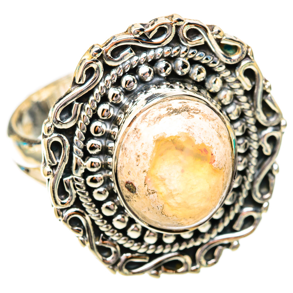 Mexican Fire Opal Rings handcrafted by Ana Silver Co - RING118103 - Photo 2
