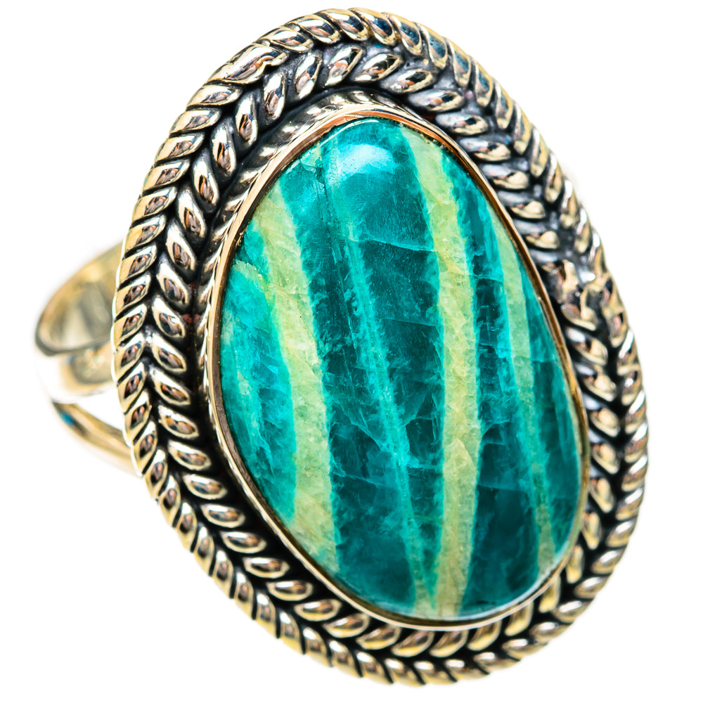 Amazonite Rings handcrafted by Ana Silver Co - RING118110 - Photo 2