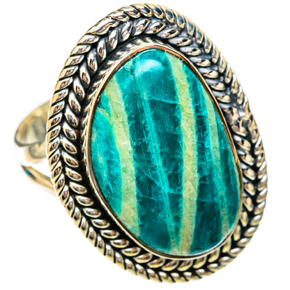 Amazonite Rings handcrafted by Ana Silver Co - RING118110 - Photo 2