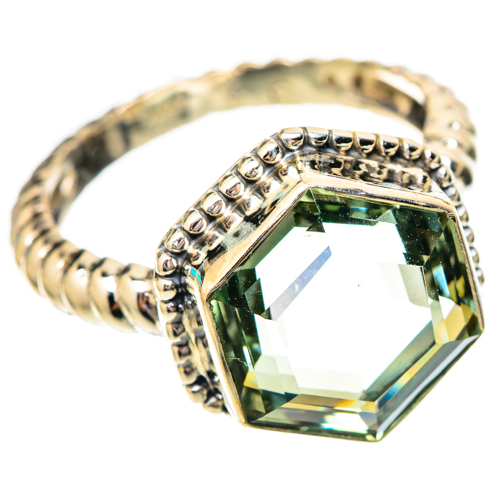 Green Amethyst Rings handcrafted by Ana Silver Co - RING118112 - Photo 2
