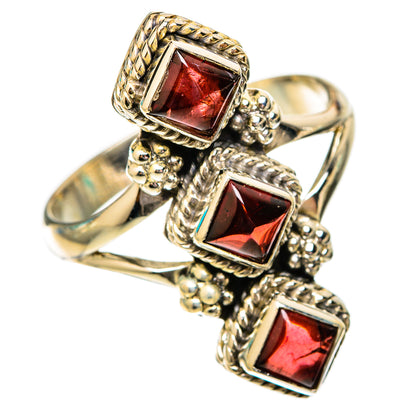 Garnet Rings handcrafted by Ana Silver Co - RING118119 - Photo 2