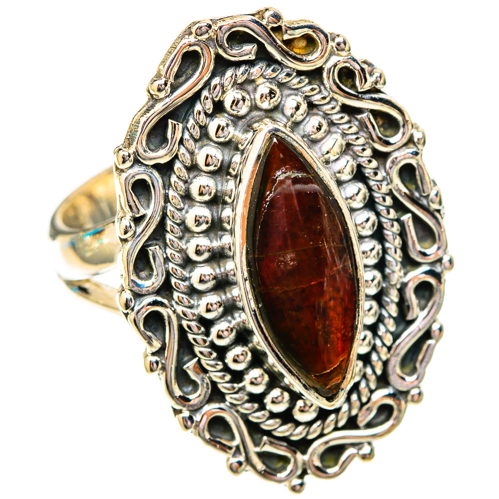 Ammolite Rings handcrafted by Ana Silver Co - RING118120 - Photo 2