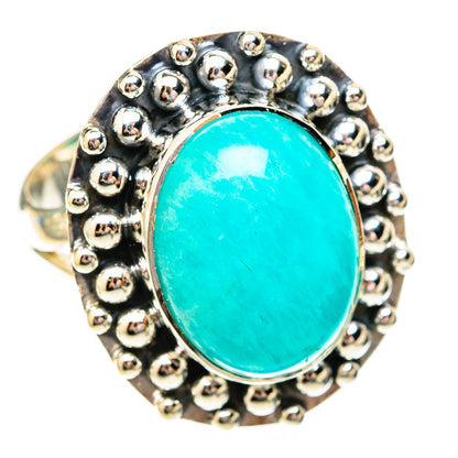 Peruvian Amazonite Rings handcrafted by Ana Silver Co - RING118137 - Photo 2