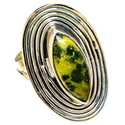 Serpentine Stone Rings handcrafted by Ana Silver Co - RING118141 - Photo 2