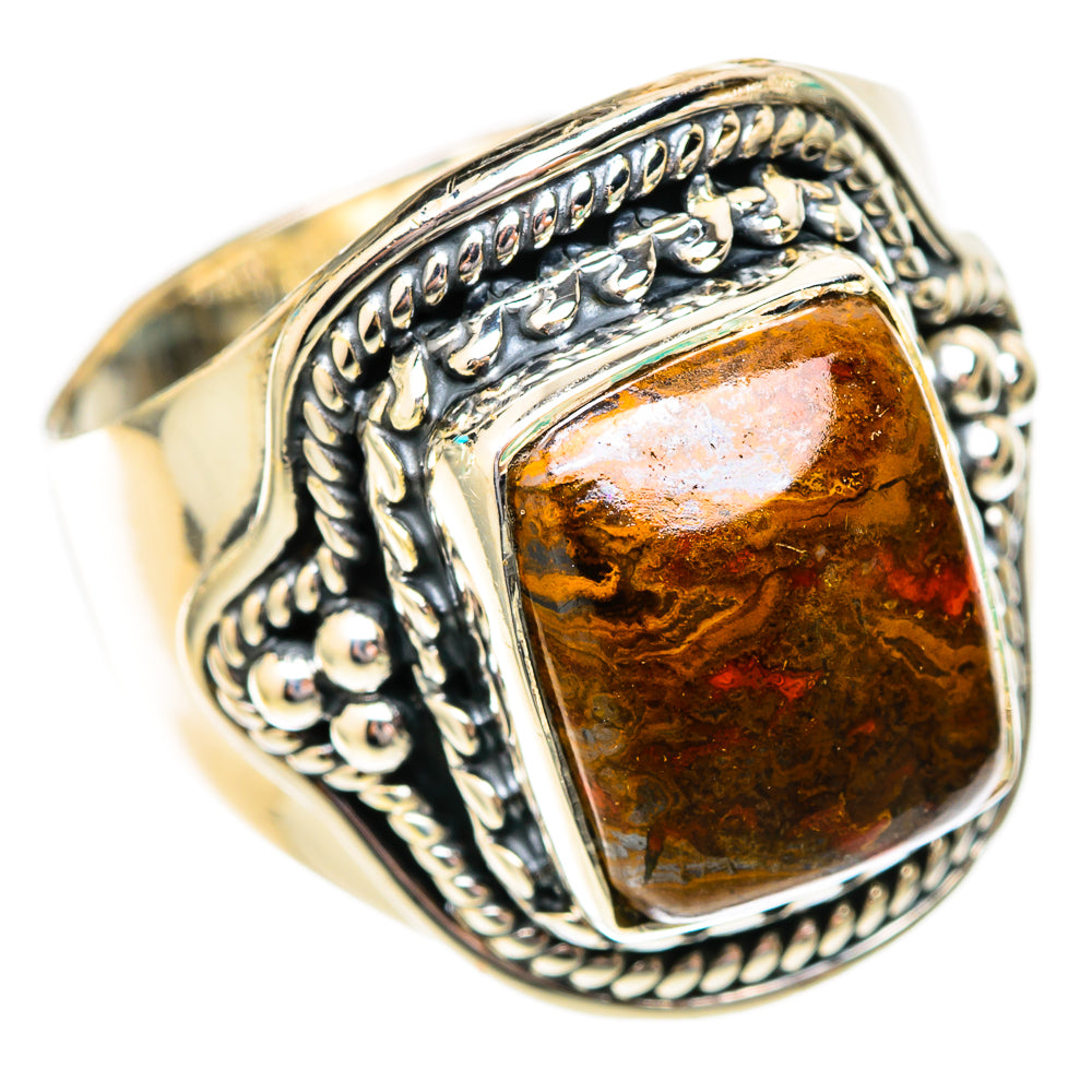 Moroccan Agate Rings handcrafted by Ana Silver Co - RING118144 - Photo 2