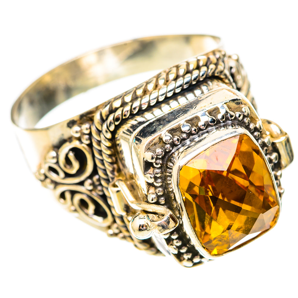 Citrine Rings handcrafted by Ana Silver Co - RING118146 - Photo 2