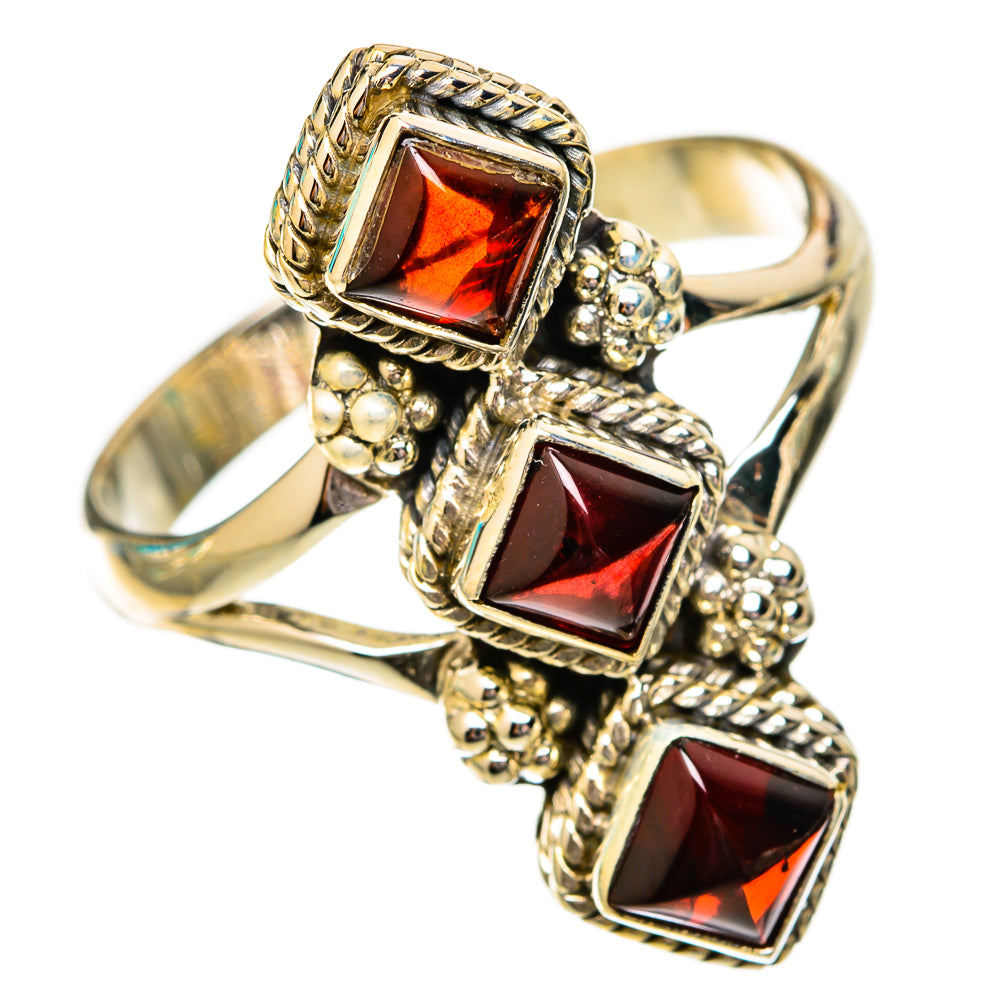 Garnet Rings handcrafted by Ana Silver Co - RING118151 - Photo 2