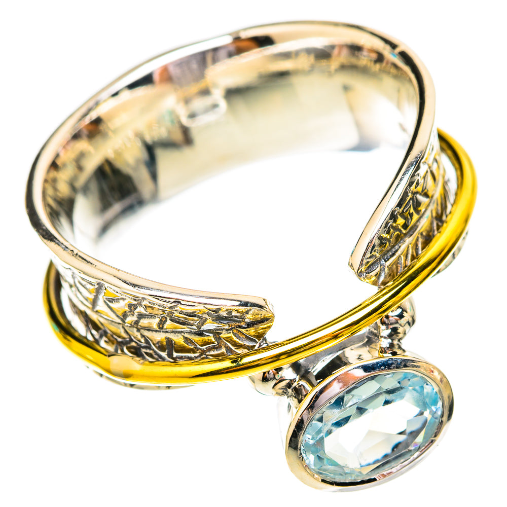 Blue Topaz Rings handcrafted by Ana Silver Co - RING118163 - Photo 2