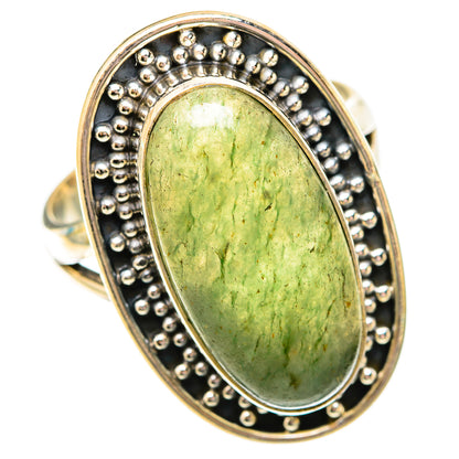 Prehnite Rings handcrafted by Ana Silver Co - RING118169 - Photo 2