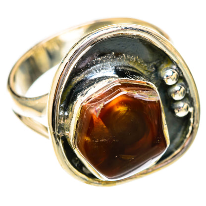 Mexican Fire Agate Rings handcrafted by Ana Silver Co - RING118170 - Photo 2