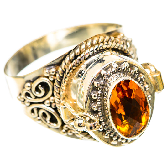 Mandarin Citrine Rings handcrafted by Ana Silver Co - RING118174 - Photo 2