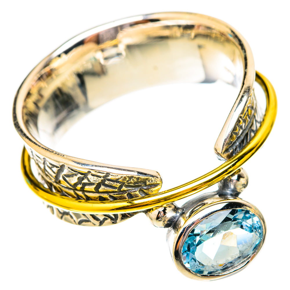 Blue Topaz Rings handcrafted by Ana Silver Co - RING118182 - Photo 2