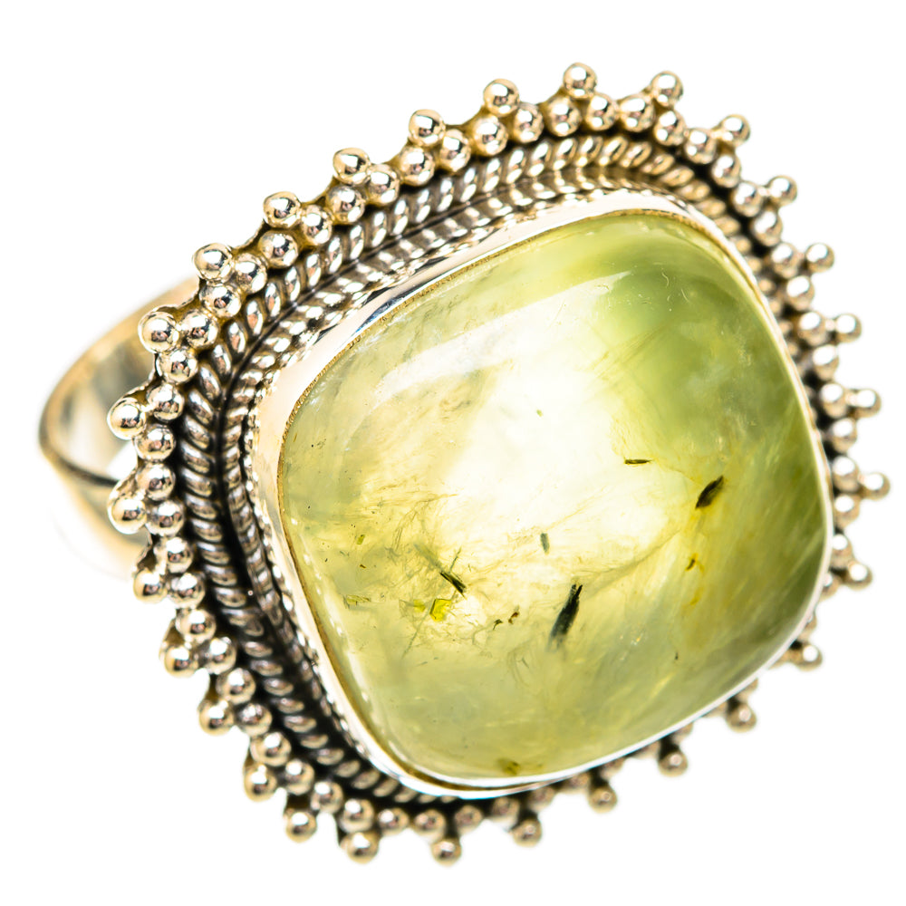 Prehnite Rings handcrafted by Ana Silver Co - RING118187 - Photo 2