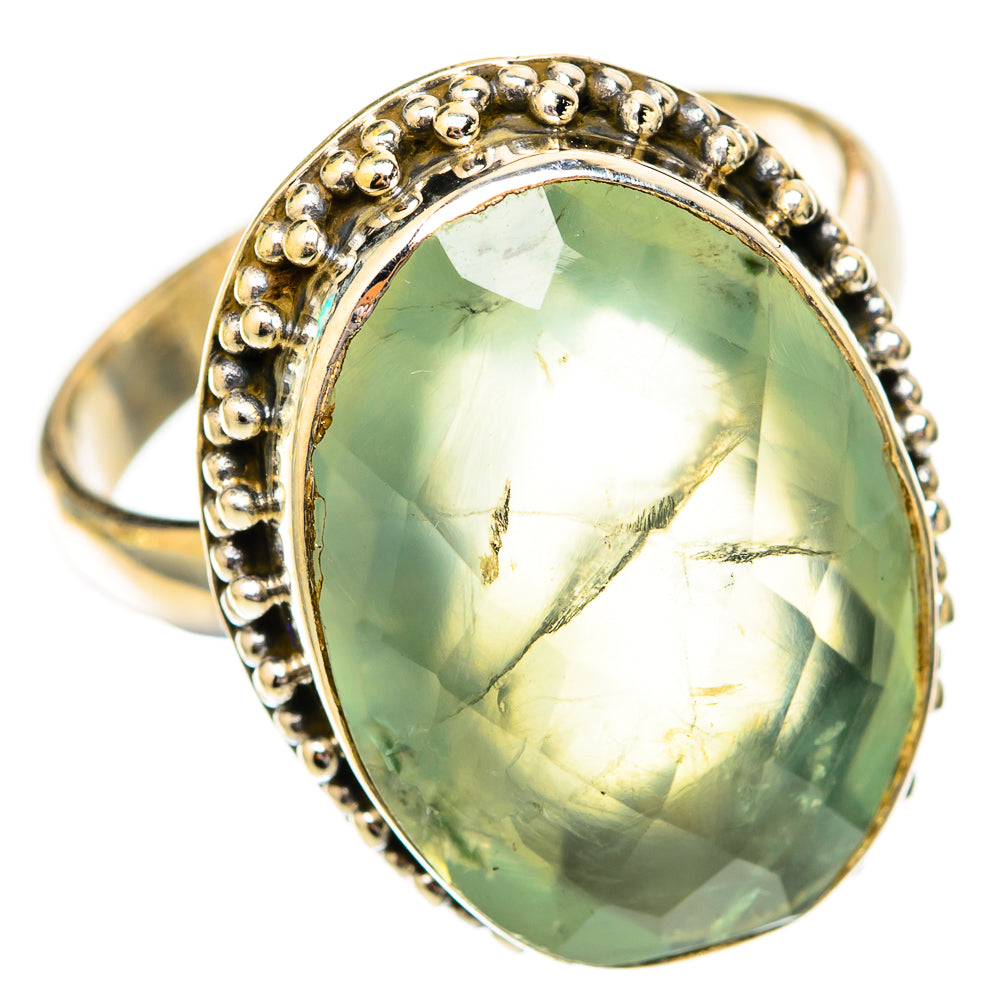Prehnite Rings handcrafted by Ana Silver Co - RING118189 - Photo 2