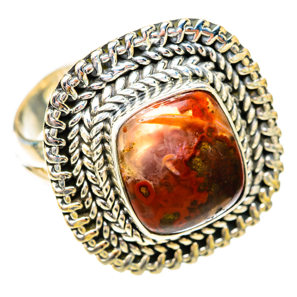 Moroccan Agate Rings handcrafted by Ana Silver Co - RING118190 - Photo 2